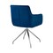 Armen Living Noah Dining Room Accent Chair in Blue Velvet and Brushed Stainless Steel Finish LCNHCHBLU - alternate 7